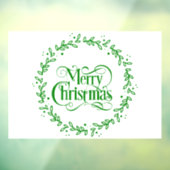 メリークリスマスグリーンリース ウィンドウサイン (シート3)