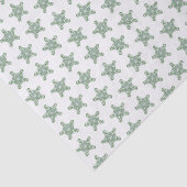 メリークリスマスグリーン書道星小さなモチーフ 薄葉紙 (詳細)