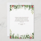 メリークリスマスグリーン4フォトコラージュ シーズンカード (裏面)