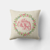 メリークリスマスグリーン クッション (裏面)