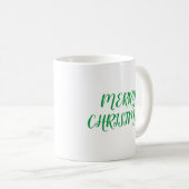 メリークリスマスグリーン コーヒーマグカップ (正面右)