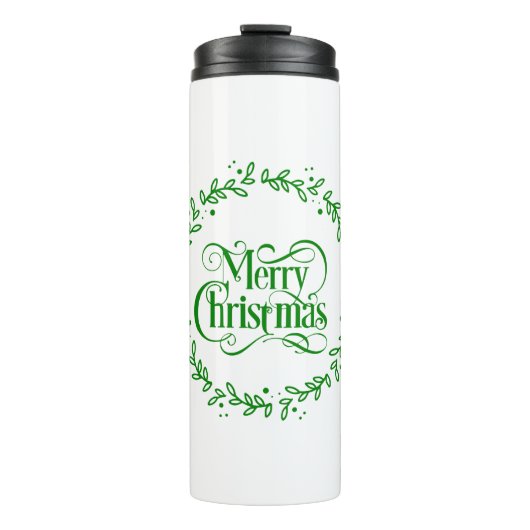 メリークリスマスグリーン タンブラー (正面)