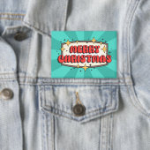 メリークリスマスグルーヴィレトロ文字 缶バッジ (インサイチュ)