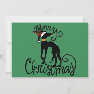 メリークリスマスグレイハウンド カード