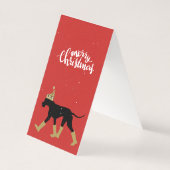 メリークリスマスグレートデーンカード (裏面)