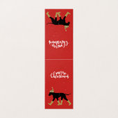 メリークリスマスグレートデーンカード (外部フラット)