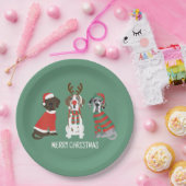 メリークリスマスグレート・ダン・ドッグ ペーパープレート (パーティー)