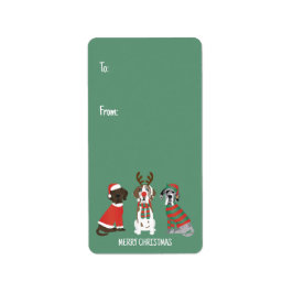 メリークリスマスグレート・ダン・ドッグ ラベル