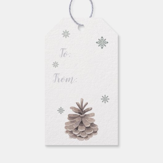 メリークリスマスグレーバードハウスポインセティアス ギフトタグ (裏面)