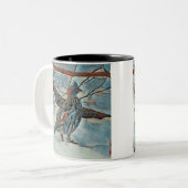 メリークリスマスグロウズツートーンコーヒーマグ ツートーンマグカップ (正面左)