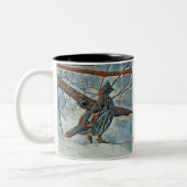 メリークリスマスグロウズツートーンコーヒーマグ ツートーンマグカップ (左)