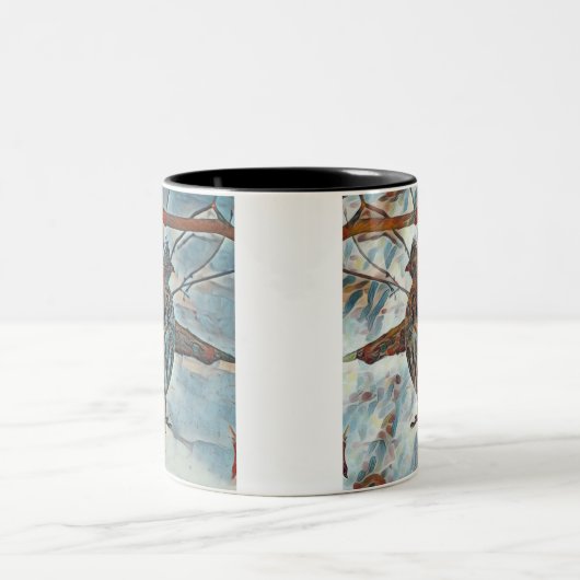 メリークリスマスグロウズツートーンコーヒーマグ ツートーンマグカップ (中央)