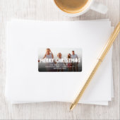 メリークリスマスグローホリデーフォト差出人住所 ラベル (インサイチュ)