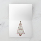 メリークリスマスコアラベアーフォールドホリデーカード シーズンカード (内部)