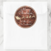 メリークリスマスコテージサンタトナディアスパーク ラウンドシール (バッグ)