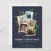 メリークリスマスコラージュカスタムホリモダンー シーズンカード (正面)