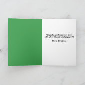 メリークリスマスコロナウイルスパンデミックトイレ紙 シーズンカード (内部)