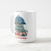 メリークリスマスコンボマグカップ:喜ばしい新しいモデル コーヒーマグカップ (正面左)