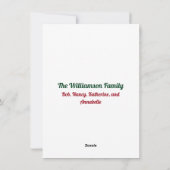 メリークリスマスコーギとテールサンタハットかわいい犬 シーズンカード (裏面)