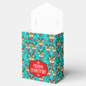 メリークリスマスコーギードッグお菓子箱 フェイバーボックス (オープン)
