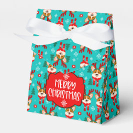 メリークリスマスコーギードッグお菓子箱 フェイバーボックス