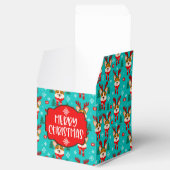 メリークリスマスコーギードッグお菓子箱 フェイバーボックス (オープン)