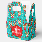 メリークリスマスコーギードッグお菓子箱 フェイバーボックス (オープン)