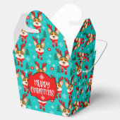 メリークリスマスコーギードッグお菓子箱 フェイバーボックス (オープン)