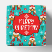 メリークリスマスコーギードッグお菓子箱 フェイバーボックス (上部)