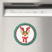 メリークリスマスコーギードッグマグネット マグネット (インサイチュ (食洗機))