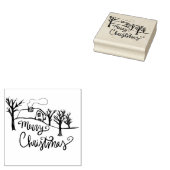 メリークリスマスコージーコテージ冬 ラバースタンプ (押印)