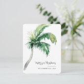 メリークリスマスコースタルパームツリースクリプト シーズンカード (スタンド正面)