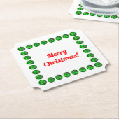 メリークリスマスコースター ペーパーコースター (アングル)