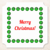 メリークリスマスコースター ペーパーコースター (正面)