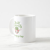 メリークリスマスコーヒーマグパーソナライズされたギフト コーヒーマグカップ (正面左)