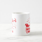 メリークリスマスコーヒーマグ – フェスティバルレッドデザイン コーヒーマグカップ (中央)