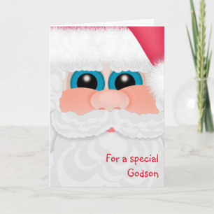 メリークリスマスゴッドソンおもしろいサンタカード シーズンカード