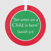 メリークリスマスゴッドチャイルドパーソナライズされたオーナメント オーナメント (裏面)