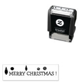 メリークリスマスゴムのスタンプ、クリスマス セルフインキングスタンプ (インサイチュ)