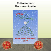 メリークリスマスゴルフ追加の年ホリデーカード