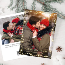 メリークリスマスゴールデンスパークル2写真グリーティング