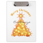 メリークリスマスゴールデンツリーサンダー_コーブ クリップボード (正面)