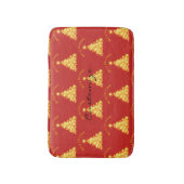 メリークリスマスゴールデンツリーサンダー_コーブ バスマット (正面縦)