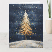 メリークリスマスゴールデンツリー カード (正面)