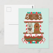 メリークリスマスゴールデンドルズホリデースタンドドッグス ポストカード (正面/裏面)