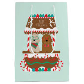 メリークリスマスゴールデンドルズホリデースタンドドッグス ミディアムペーパーバッグ (裏面)