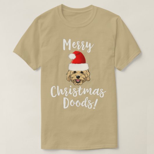 メリークリスマスゴールデンドールおもしろい犬 – ギガピキセル – Tシャツ (デザイン正面)