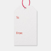 メリークリスマスゴールデンドール犬 ギフトタグ (裏面)