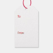 メリークリスマスゴールデンドール犬 ギフトタグ (裏面)