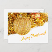 メリークリスマスゴールデンハガキ シーズンポストカード (正面/裏面)